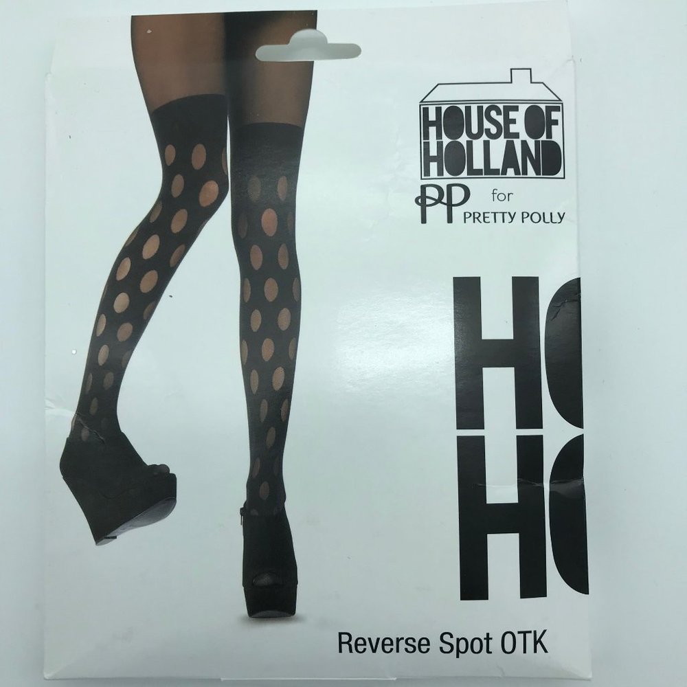 Pretty Polly House of Holland Black Tights OS